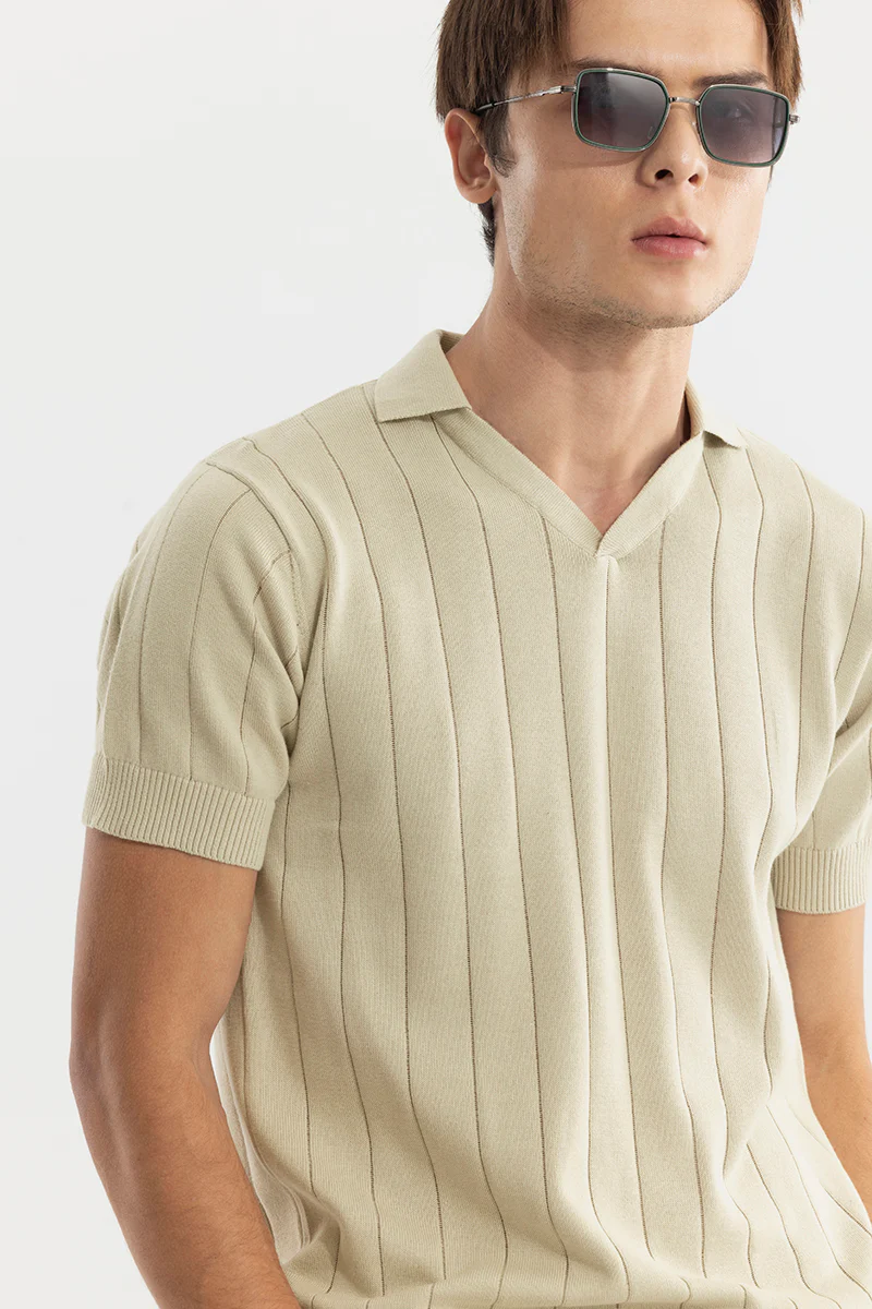 Nordic Beige Polo T-Shirt - republicanstateiNordic Beige Polo T-Shirt - republicanstatei