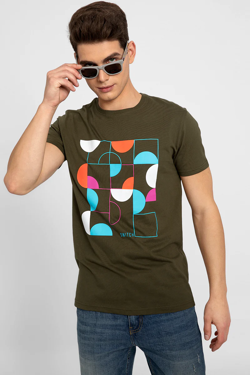 Shuffle Olive T-Shirt - republicanstateiShuffle Olive T-Shirt - republicanstatei