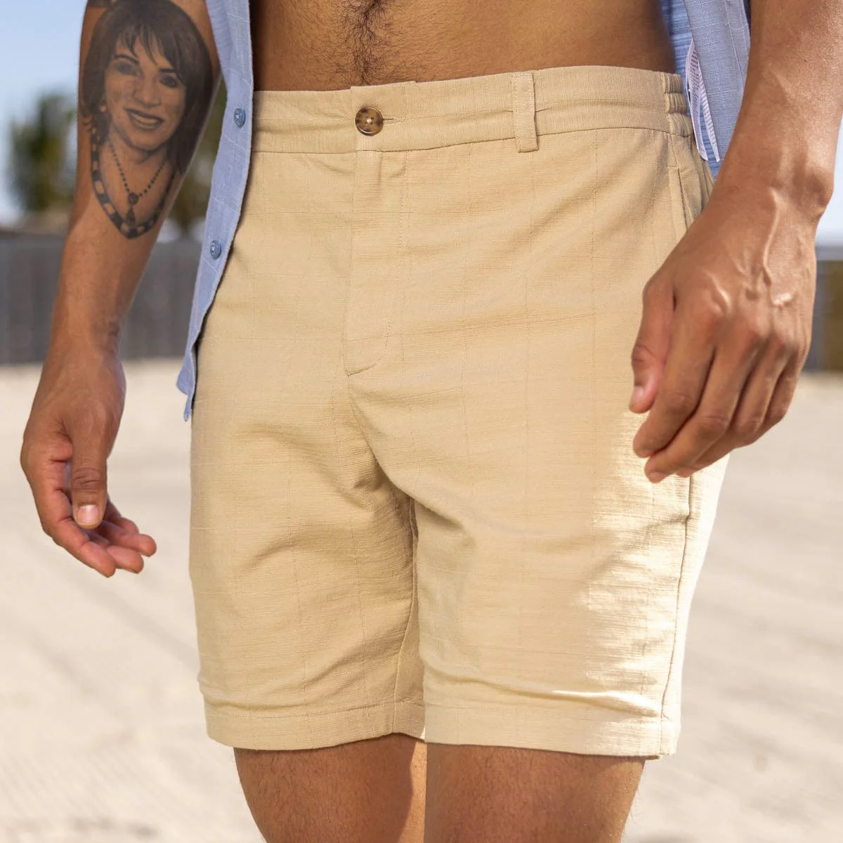 Khaki �C Bamboo Resort Shorts - republicanstateiKhaki �C Bamboo Resort Shorts - republicanstatei