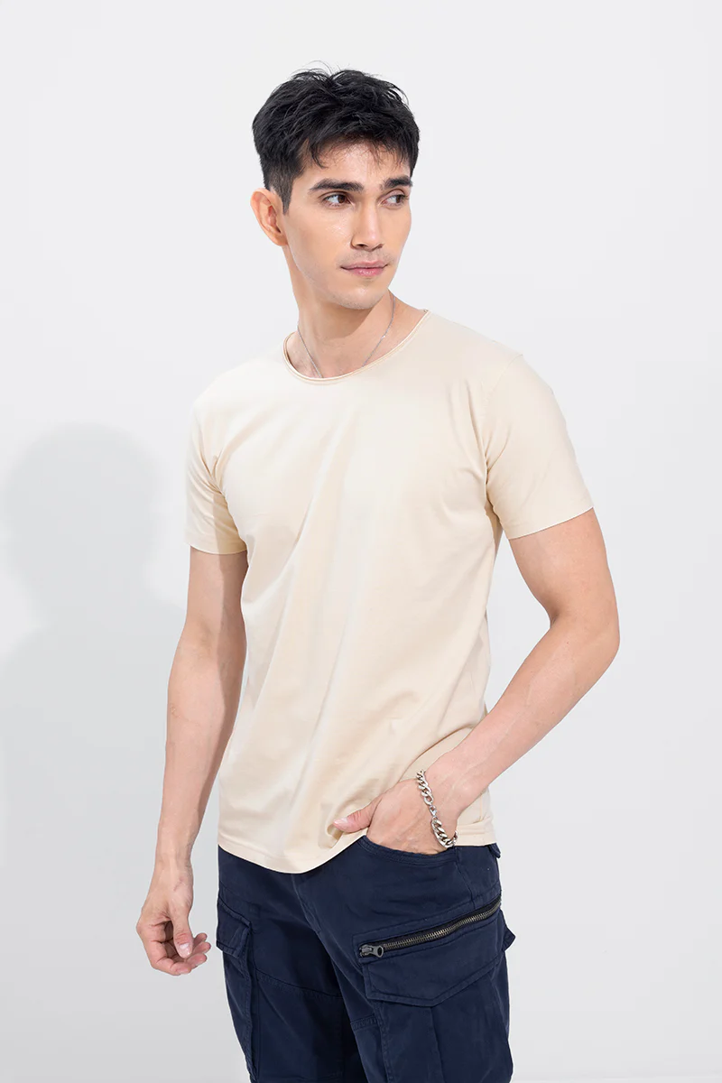 Raw Edge Cream T-Shirt - republicanstateiRaw Edge Cream T-Shirt - republicanstatei
