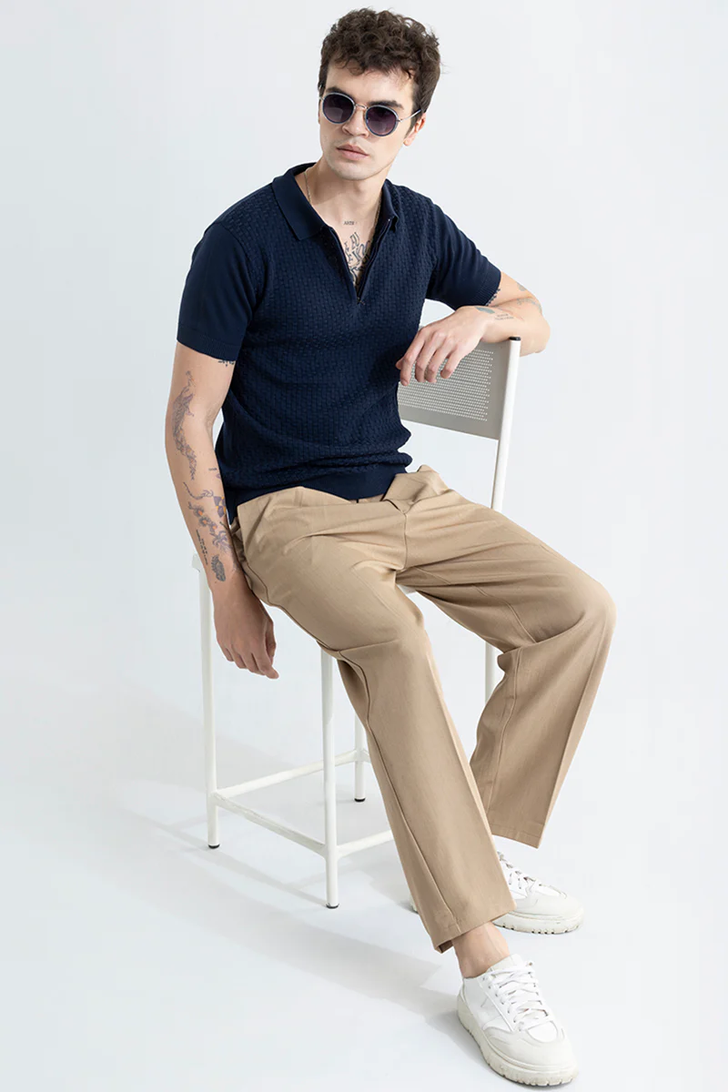 Nova Navy Blue Polo T-Shirt - republicanstateiNova Navy Blue Polo T-Shirt - republicanstatei