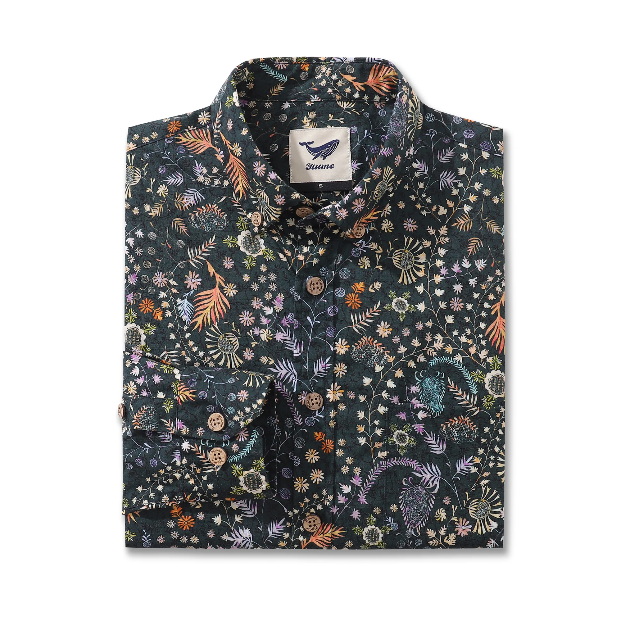 Men's Hawaiian Shirt Ancient Whispers Cotton Button-down Long Sleeve Aloha Shirt - republicanstateiMen's Hawaiian Shirt Ancient Whispers Cotton Button-down Long Sleeve Aloha Shirt - republicanstatei