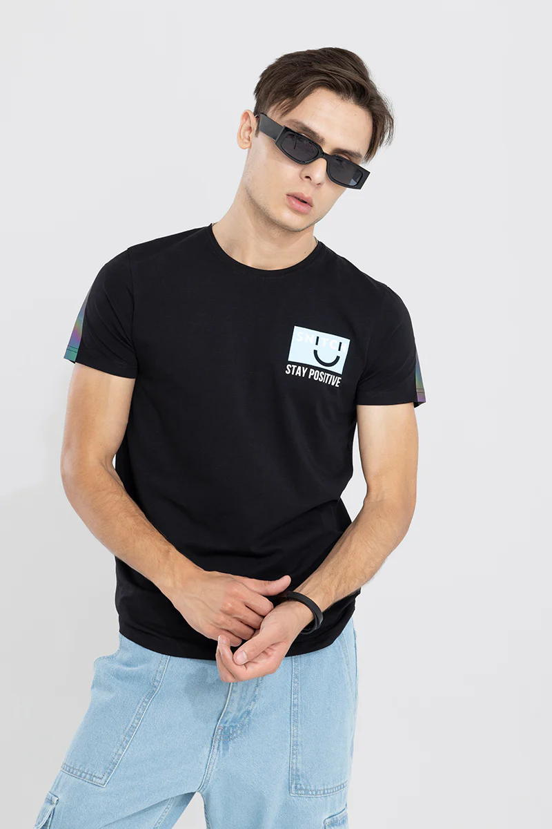 Stay Positive Black T-Shirt - republicanstateiStay Positive Black T-Shirt - republicanstatei