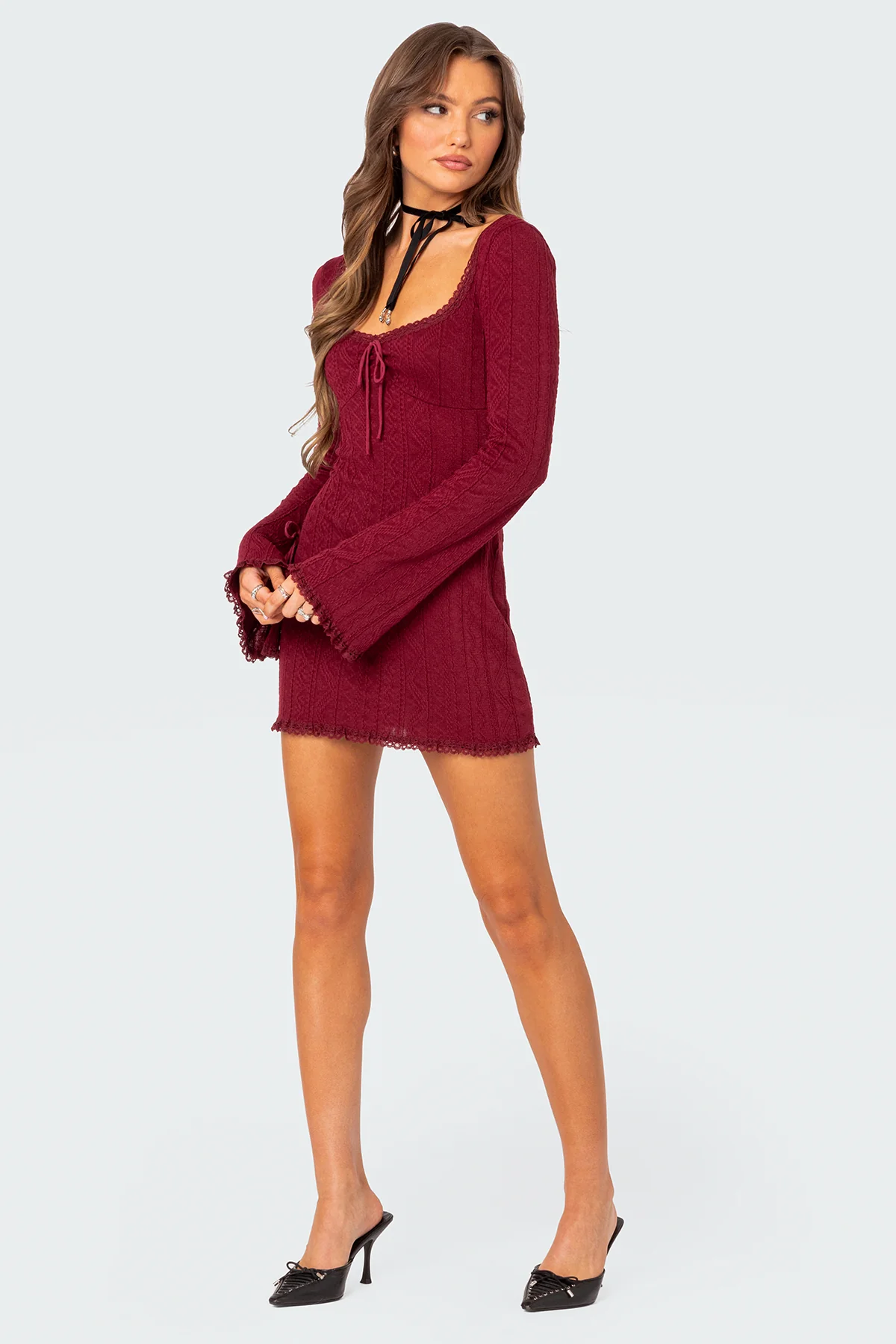 Krista Lacey Knit Mini Dress - republicanstateiKrista Lacey Knit Mini Dress - republicanstatei