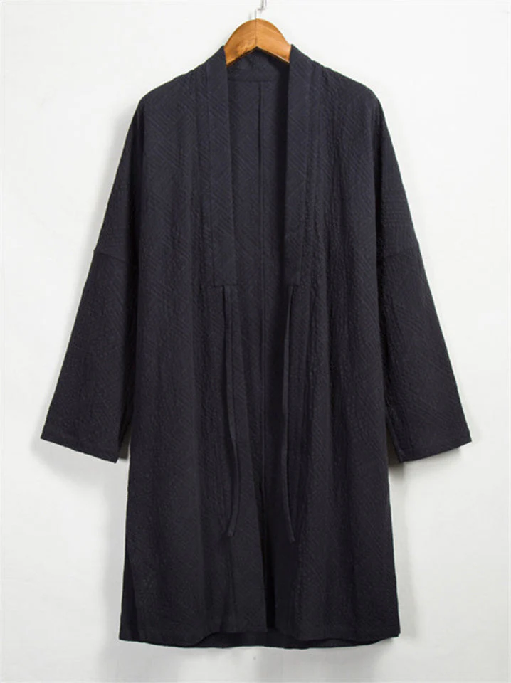 Casual Comfy Linen Long Jacket - republicanstateiCasual Comfy Linen Long Jacket - republicanstatei