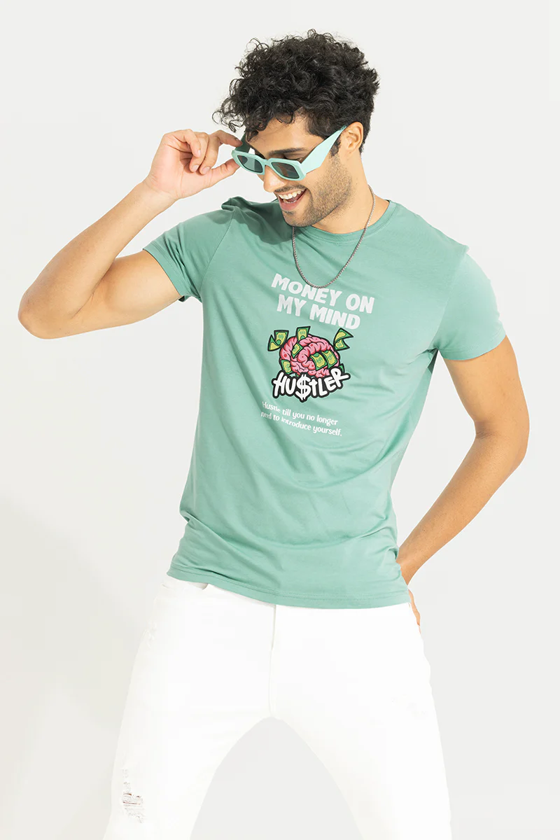 Money on My Mind Green T-Shirt - republicanstateiMoney on My Mind Green T-Shirt - republicanstatei