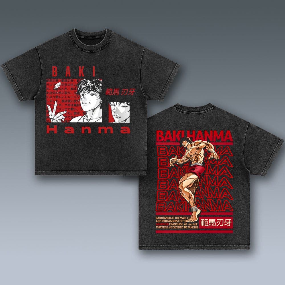 VINTAGE TEE | BAKI HANMA - republicanstateiVINTAGE TEE | BAKI HANMA - republicanstatei
