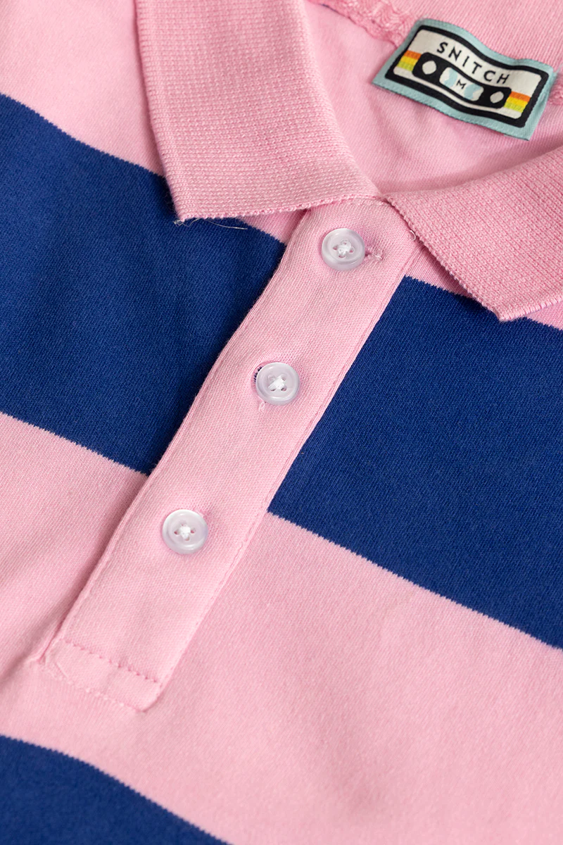Rugby Pink & Blue Polo T-Shirt - republicanstateiRugby Pink & Blue Polo T-Shirt - republicanstatei