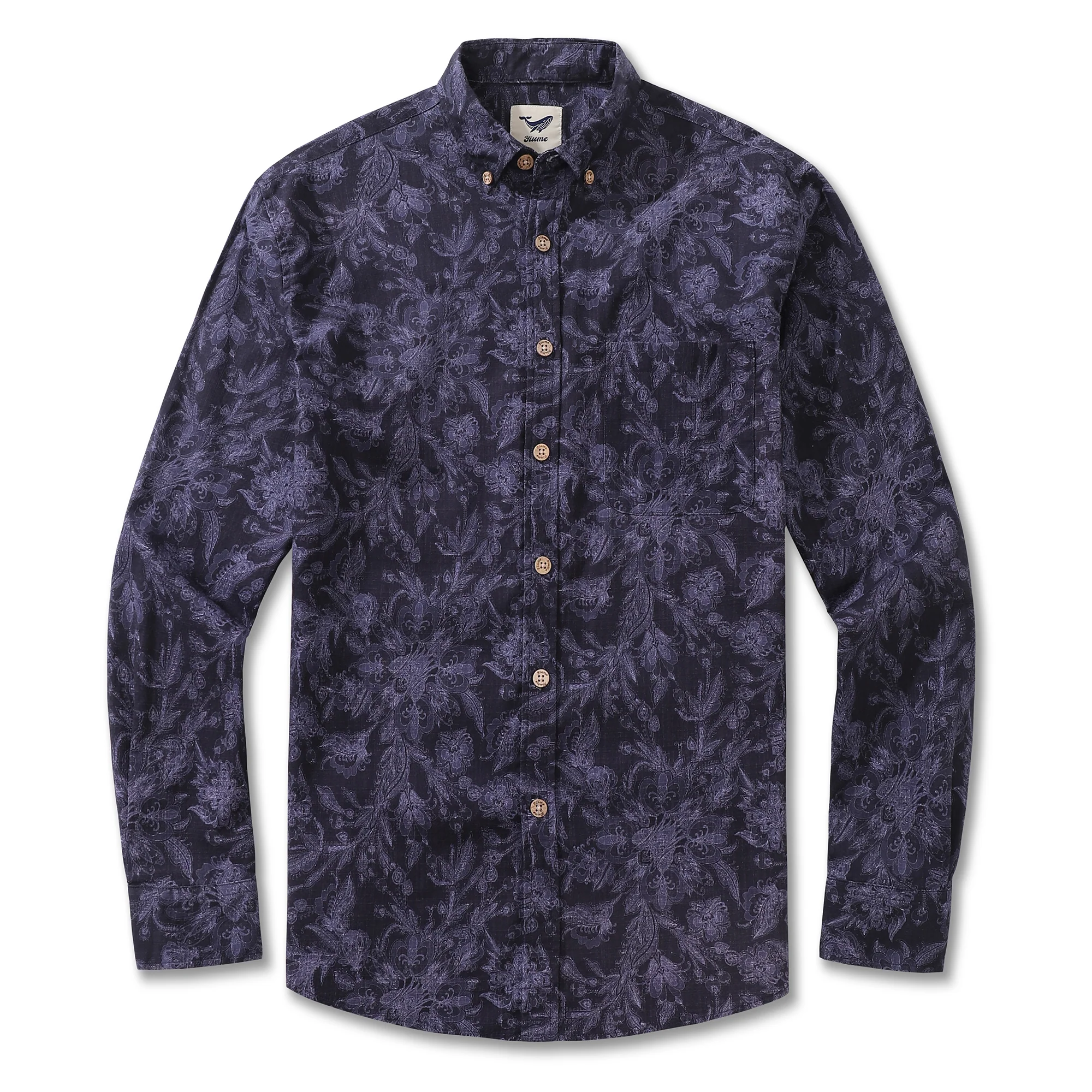 Men's Hawaiian Shirt Enchanted Elegance Cotton Button-down Long Sleeve Aloha Shirt - republicanstateiMen's Hawaiian Shirt Enchanted Elegance Cotton Button-down Long Sleeve Aloha Shirt - republicanstatei
