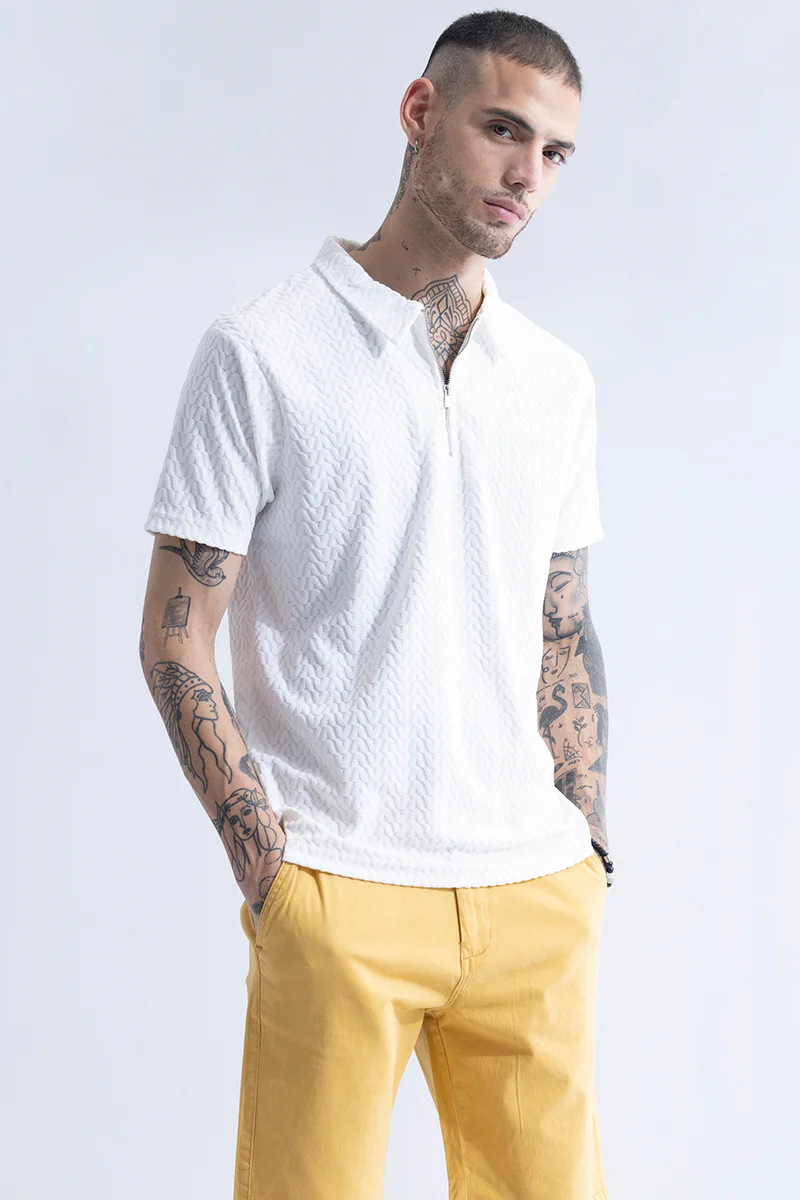 Verti-Zip White T-Shirt - republicanstateiVerti-Zip White T-Shirt - republicanstatei