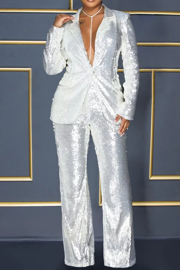 Gorgeous Sequin Blazer & Pants Set - republicanstateiGorgeous Sequin Blazer & Pants Set - republicanstatei