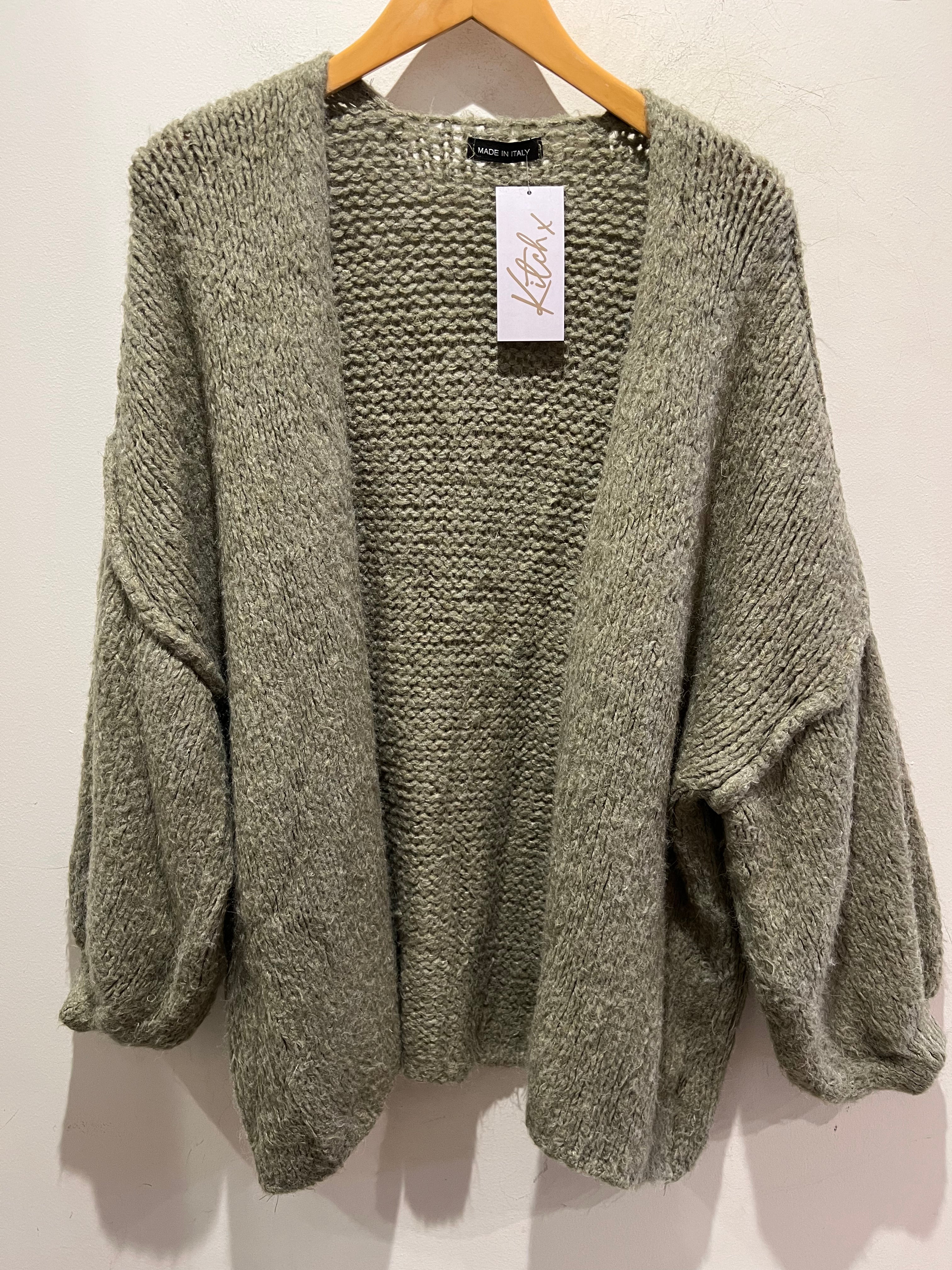 Chunky Cardigan - Khaki - republicanstateiChunky Cardigan - Khaki - republicanstatei
