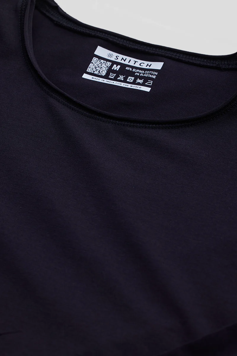 Navy Stretch Full Sleeve T-Shirt - republicanstateiNavy Stretch Full Sleeve T-Shirt - republicanstatei