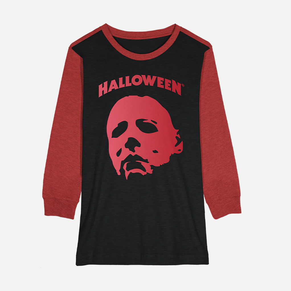 HALLOWEEN MM MASK RAGLAN SHIRT - republicanstateiHALLOWEEN MM MASK RAGLAN SHIRT - republicanstatei
