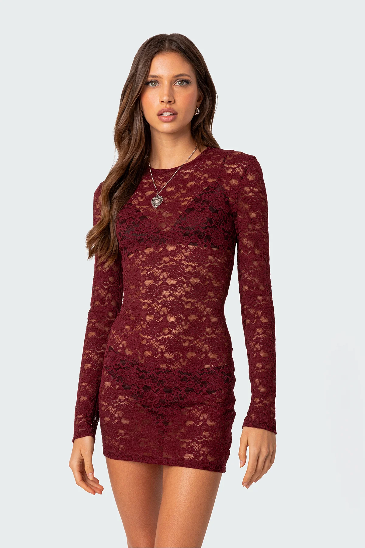 Surreal Sheer Lace Mini Dress - republicanstateiSurreal Sheer Lace Mini Dress - republicanstatei