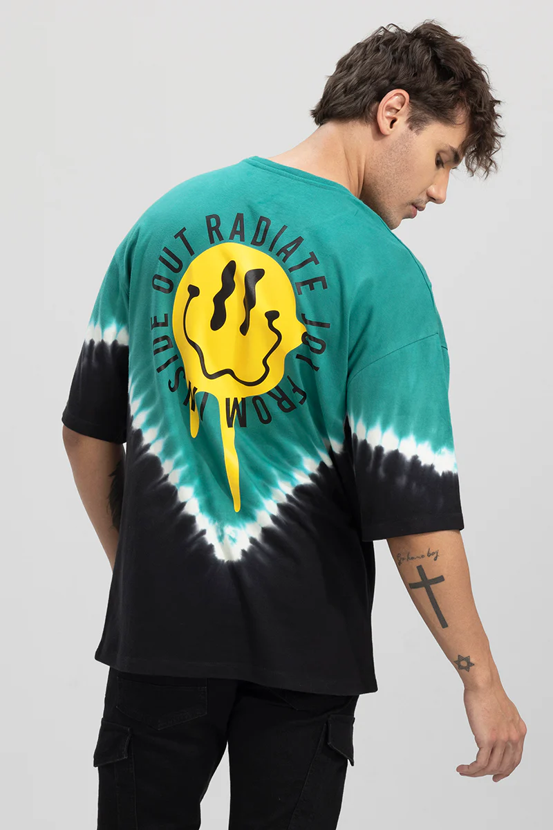 Smile Green Oversized T-Shirt - republicanstateiSmile Green Oversized T-Shirt - republicanstatei