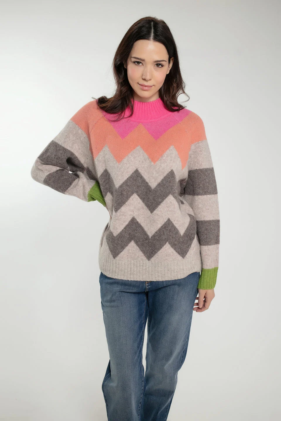 Andrea Pink Mix Jumper - republicanstateiAndrea Pink Mix Jumper - republicanstatei