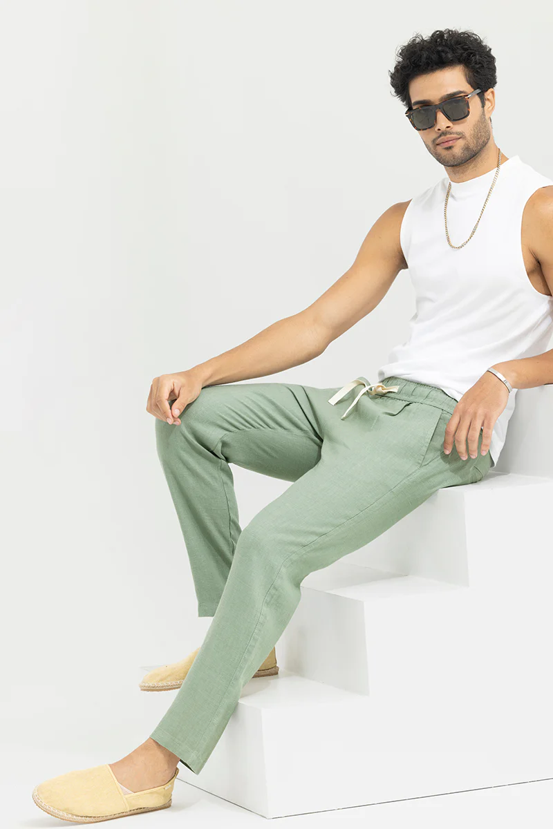Ace Light Green Linen Pant - republicanstateiAce Light Green Linen Pant - republicanstatei