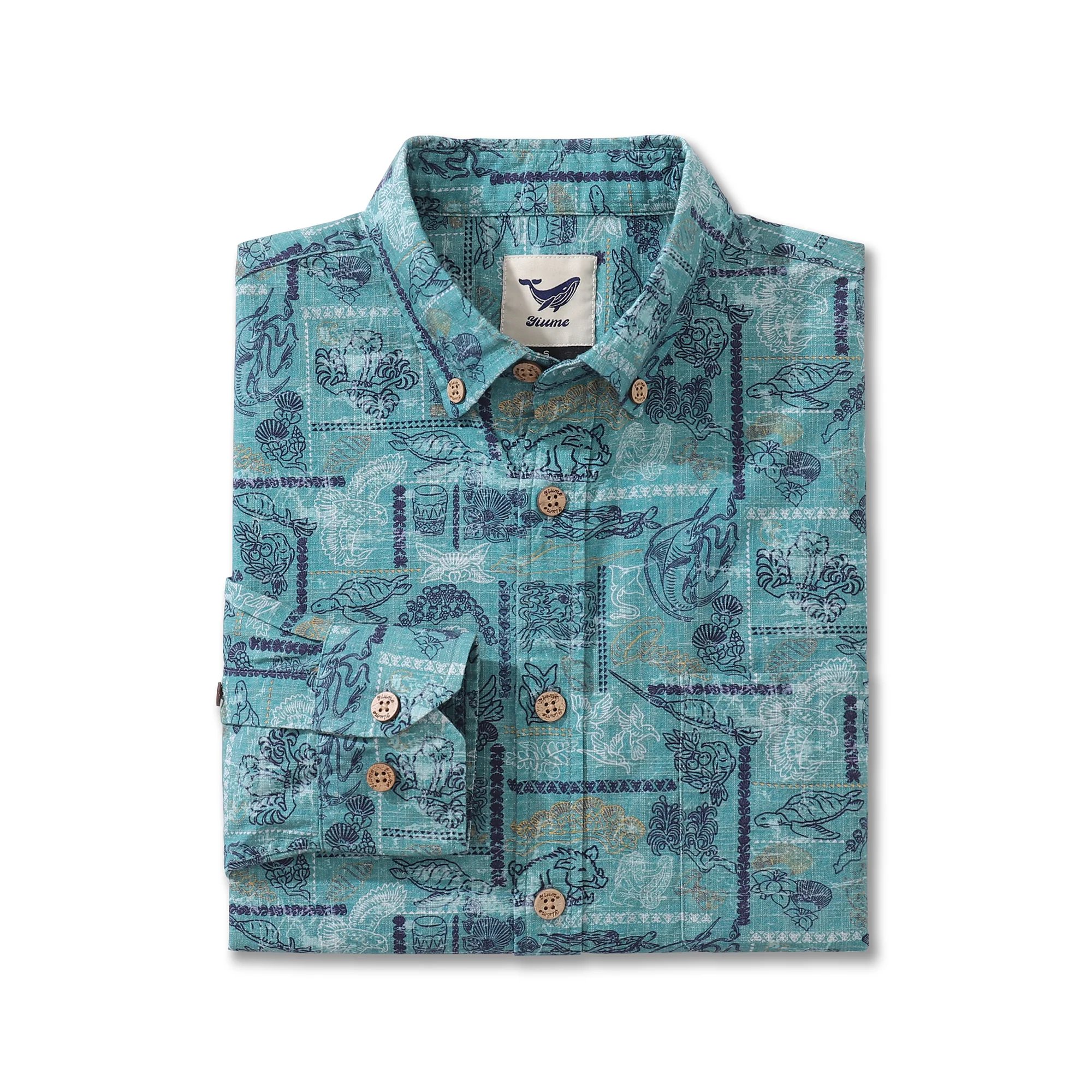 Men's Hawaiian Shirt Pele and Hiiaka Cotton Button-down Long Sleeve Aloha Shirt - republicanstateiMen's Hawaiian Shirt Pele and Hiiaka Cotton Button-down Long Sleeve Aloha Shirt - republicanstatei