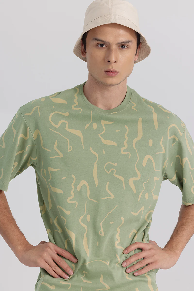 Morph Green Oversized T-shirt - republicanstateiMorph Green Oversized T-shirt - republicanstatei