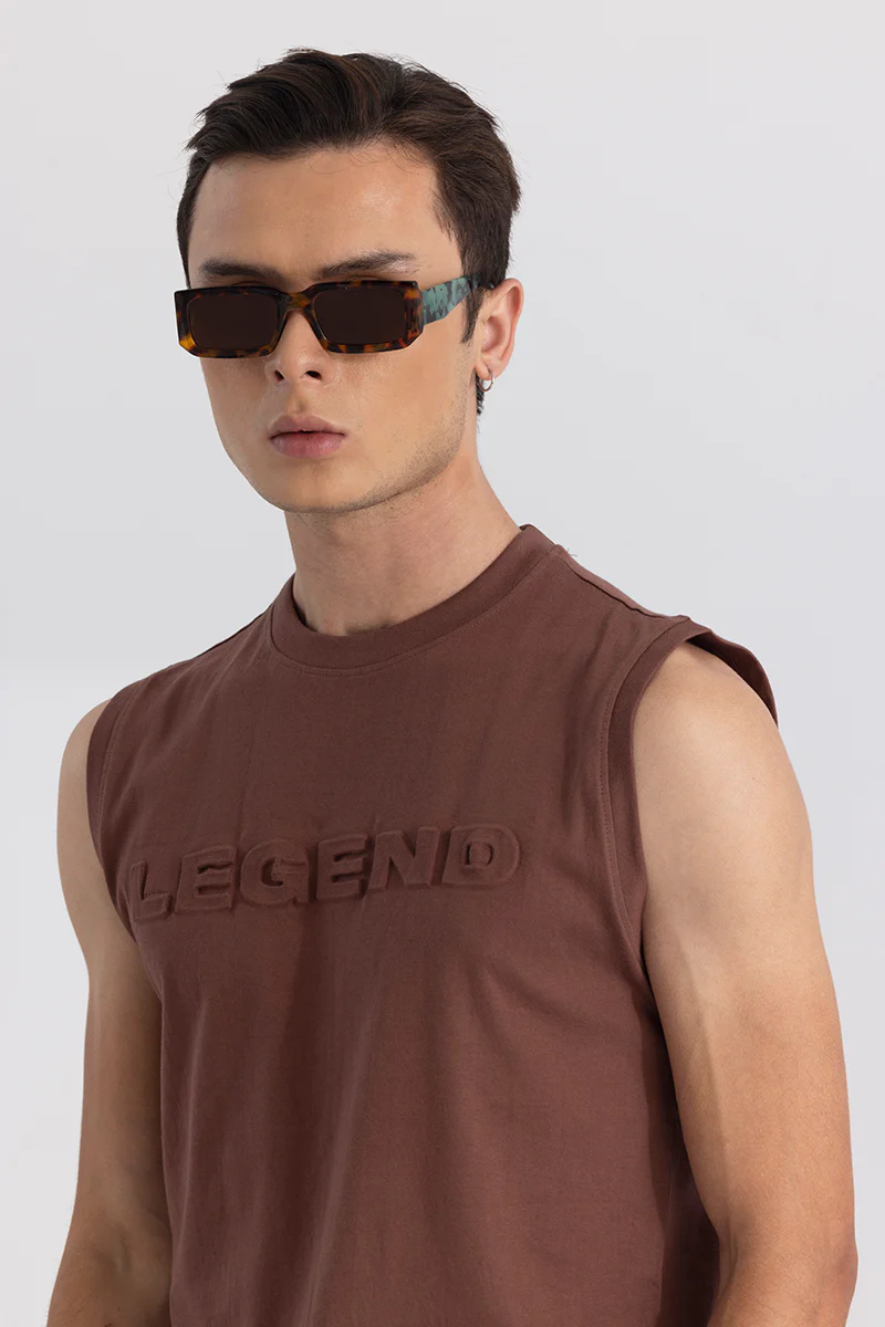 Legend Brown Sleeveless T-Shirt - republicanstateiLegend Brown Sleeveless T-Shirt - republicanstatei