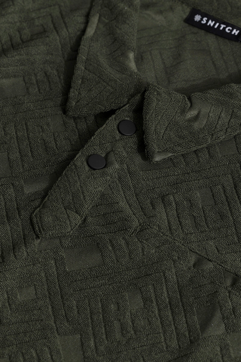 Square Space Olive Polo T-Shirt - republicanstateiSquare Space Olive Polo T-Shirt - republicanstatei