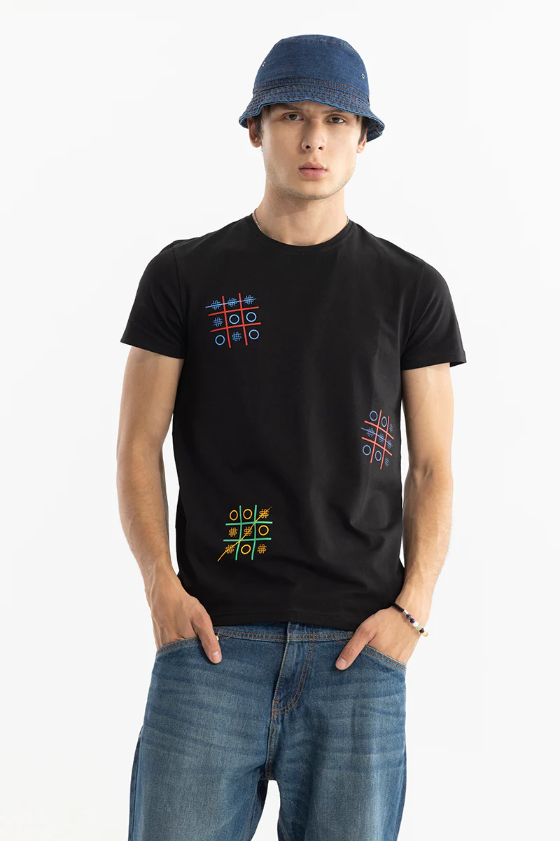 Tic Tac Toe Black T-Shirt - republicanstateiTic Tac Toe Black T-Shirt - republicanstatei