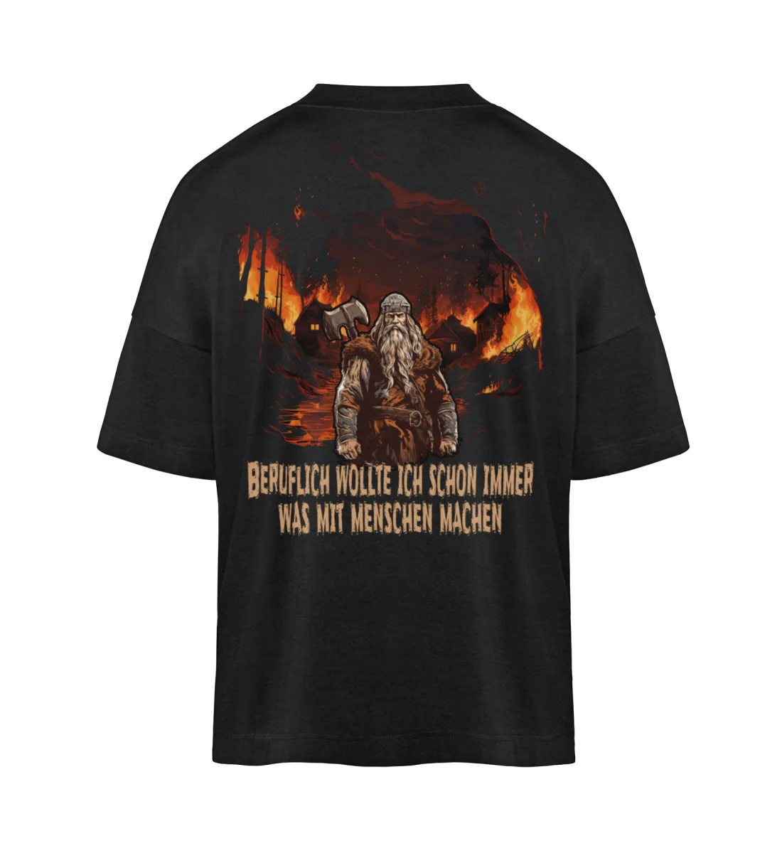 Wollte schon immer was mit Menschen machen - Organic Oversized Shirt Backprint - republicanstateiWollte schon immer was mit Menschen machen - Organic Oversized Shirt Backprint - republicanstatei