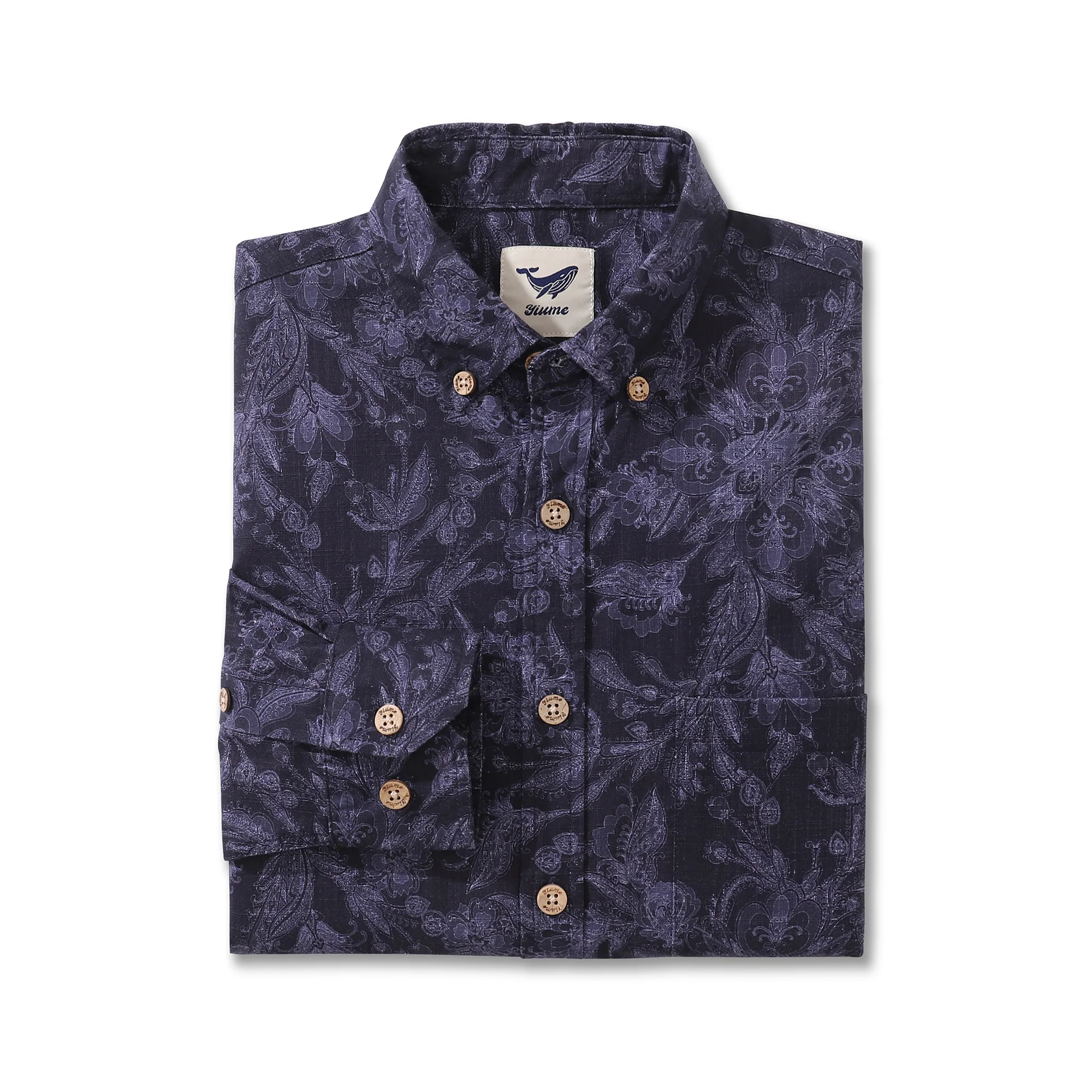 Men's Hawaiian Shirt Enchanted Elegance Cotton Button-down Long Sleeve Aloha Shirt - republicanstateiMen's Hawaiian Shirt Enchanted Elegance Cotton Button-down Long Sleeve Aloha Shirt - republicanstatei