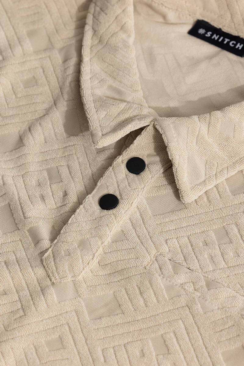 Square Space Cream Polo T-Shirt - republicanstateiSquare Space Cream Polo T-Shirt - republicanstatei