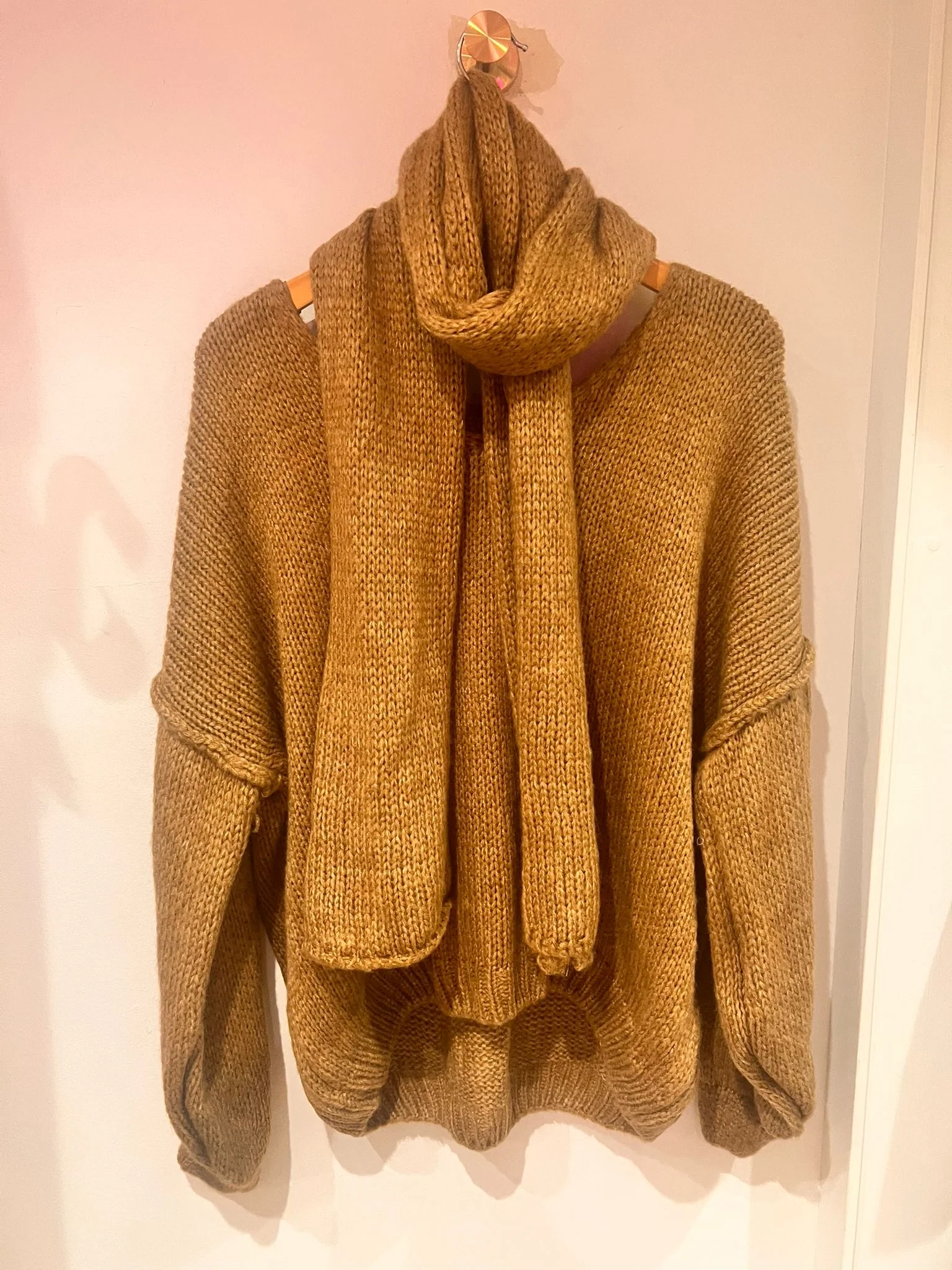 Scarf Jumper - Camel - republicanstateiScarf Jumper - Camel - republicanstatei