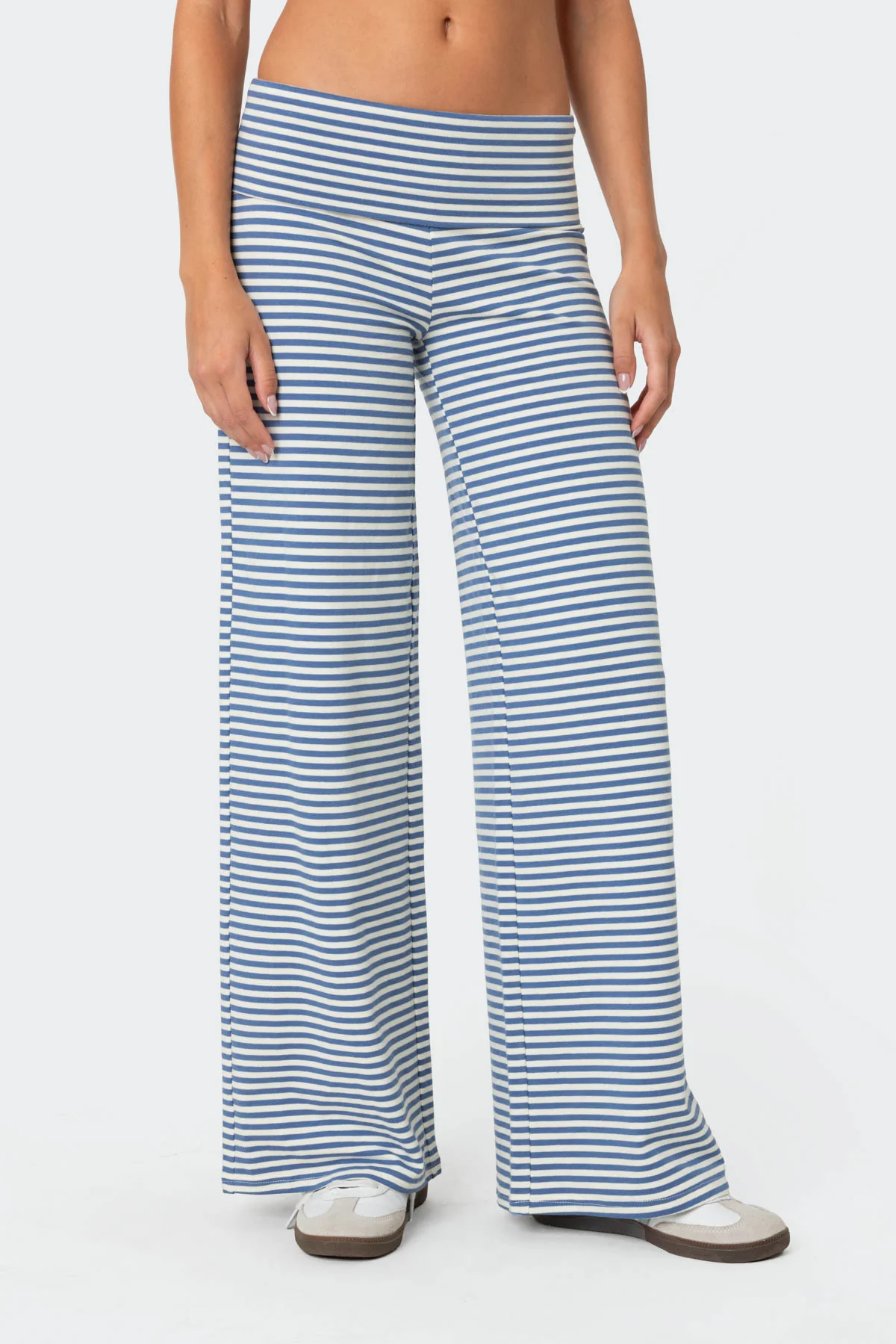 Lilah Striped Fold Over Pants - republicanstateiLilah Striped Fold Over Pants - republicanstatei