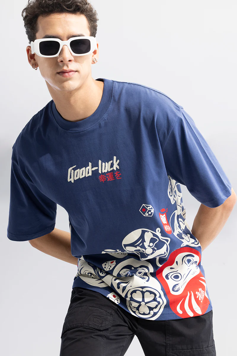 Good Luck Blue Oversized T-Shirt - republicanstateiGood Luck Blue Oversized T-Shirt - republicanstatei