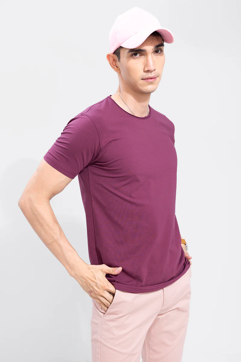 Raw Edge Burgundy T-Shirt - republicanstateiRaw Edge Burgundy T-Shirt - republicanstatei