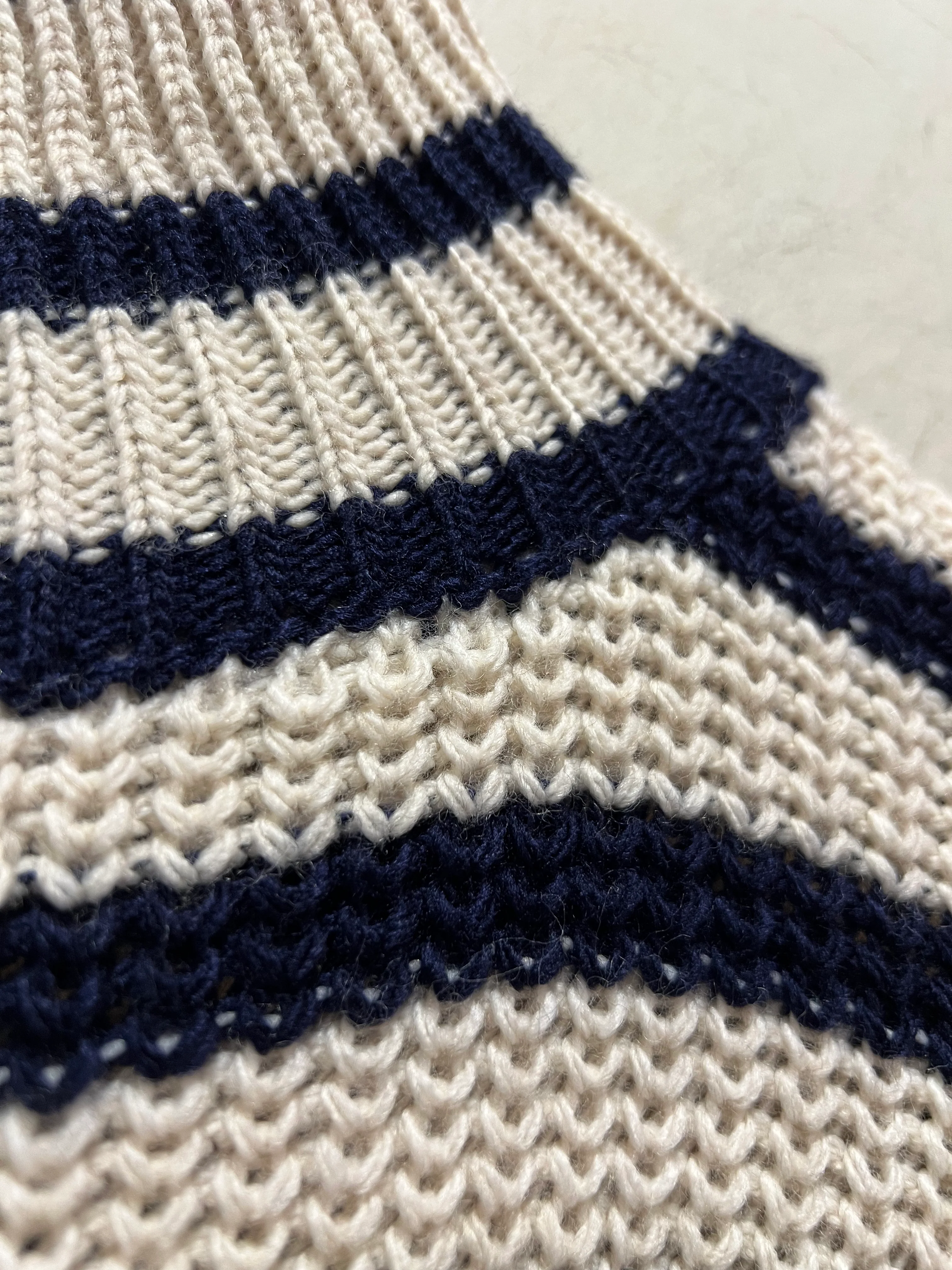 Stripe Jumper - Beige/Navy - republicanstateiStripe Jumper - Beige/Navy - republicanstatei
