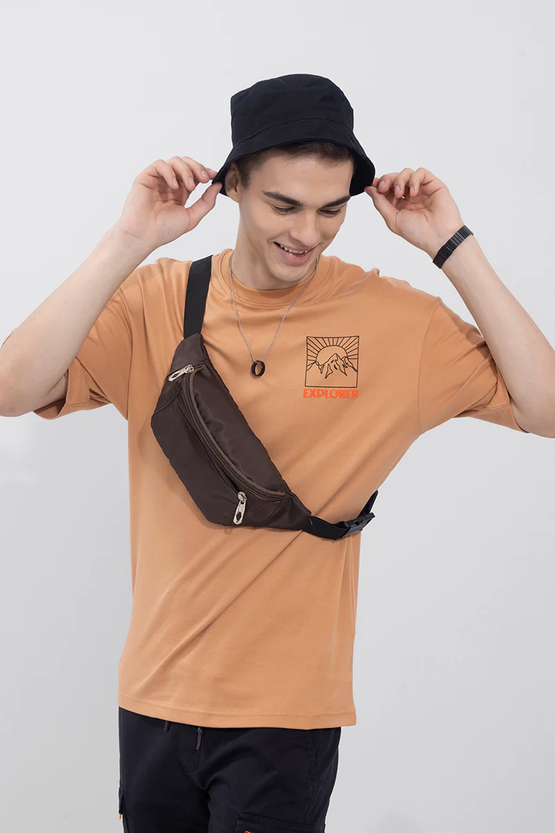 Explore Brown Oversized T-Shirt - republicanstateiExplore Brown Oversized T-Shirt - republicanstatei