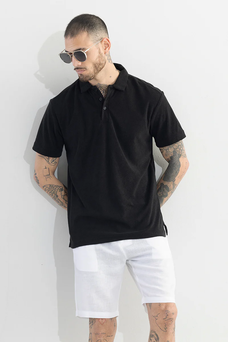 Trent Black Polo T-Shirt - republicanstateiTrent Black Polo T-Shirt - republicanstatei