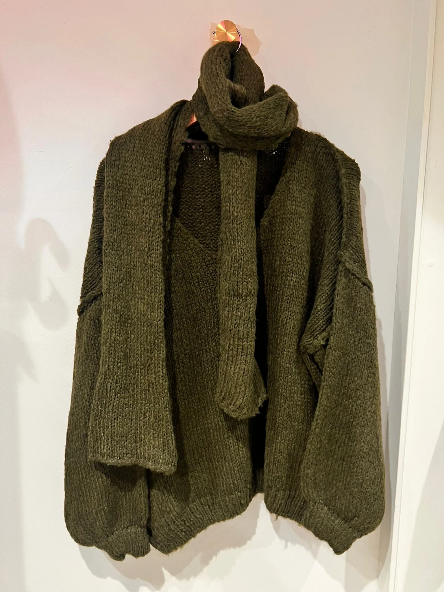 Scarf Jumper - Khaki - republicanstateiScarf Jumper - Khaki - republicanstatei