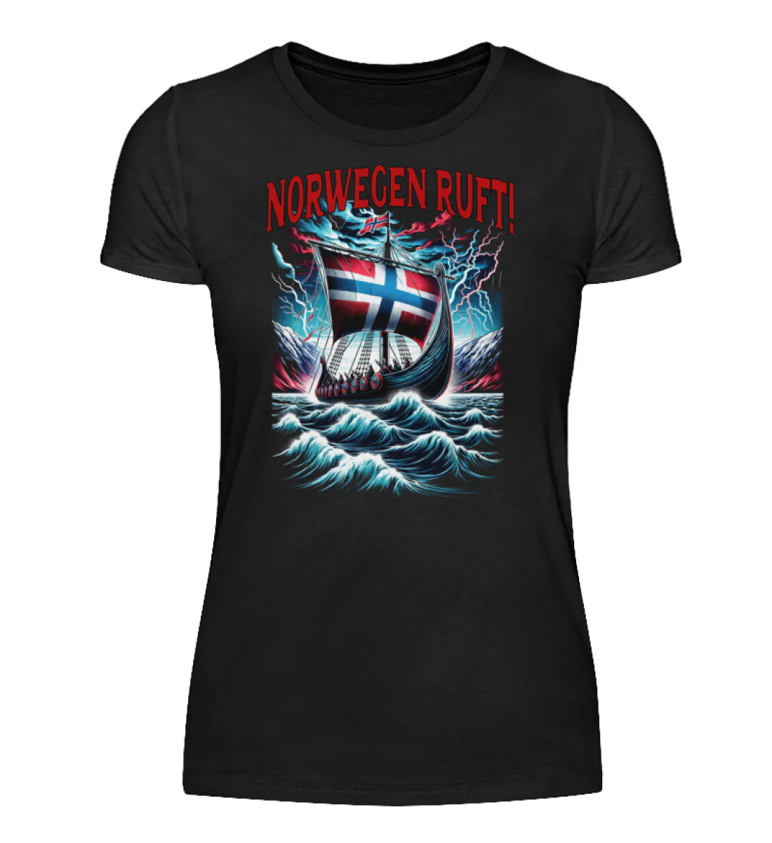Norwegen Ruft - Damenshirt - republicanstateiNorwegen Ruft - Damenshirt - republicanstatei