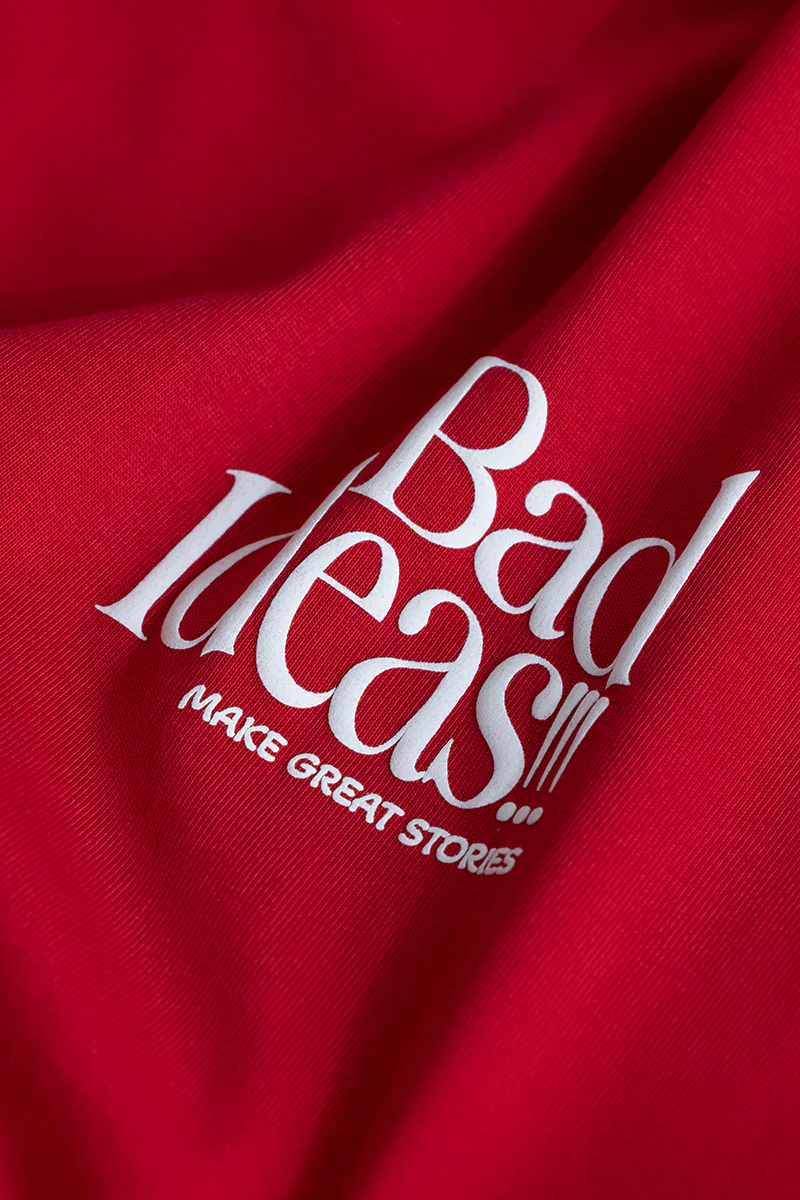 Bad Ideas Red Oversized T-Shirt - republicanstateiBad Ideas Red Oversized T-Shirt - republicanstatei