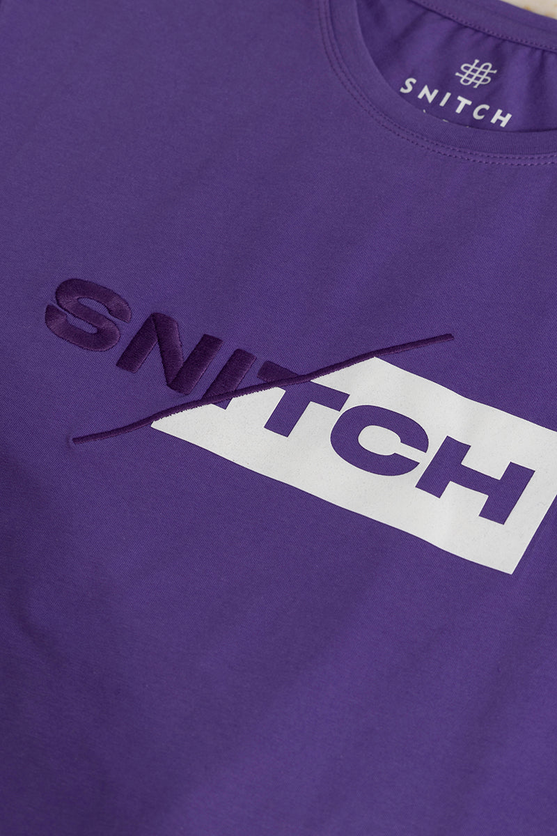 Logo Print Purple T-Shirt - republicanstateiLogo Print Purple T-Shirt - republicanstatei