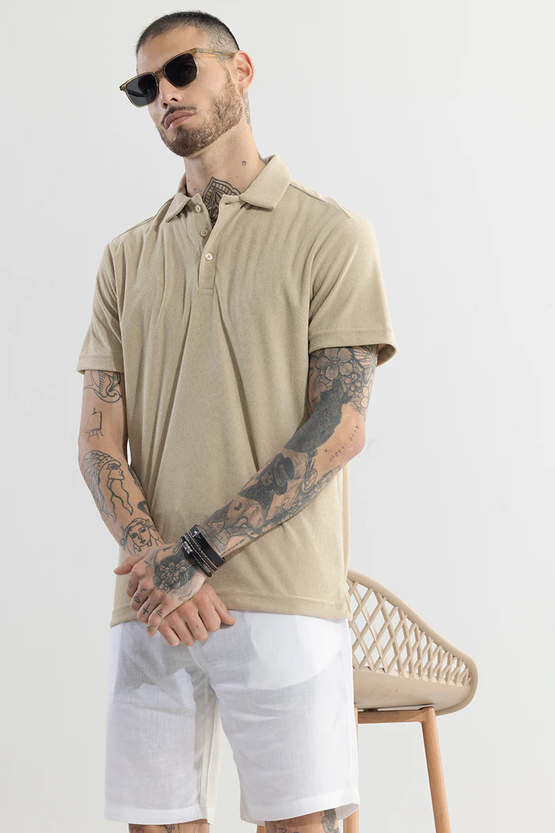 Trent Cream Polo T-Shirt - republicanstateiTrent Cream Polo T-Shirt - republicanstatei