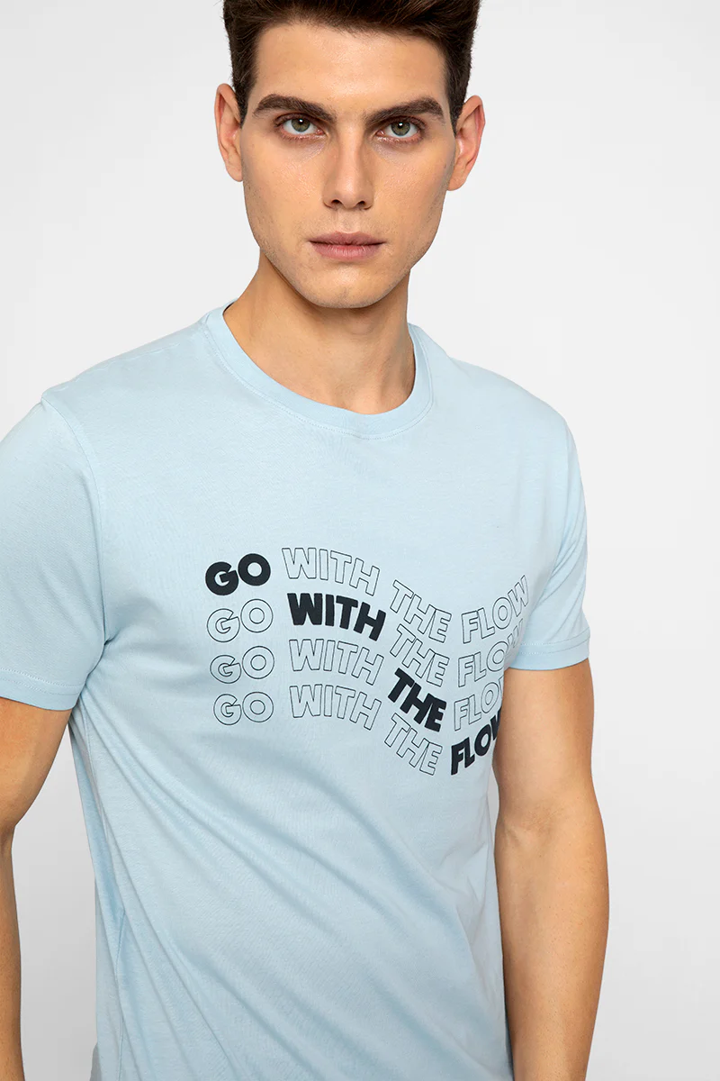 Go With The Flow Blue T-Shirt - republicanstateiGo With The Flow Blue T-Shirt - republicanstatei