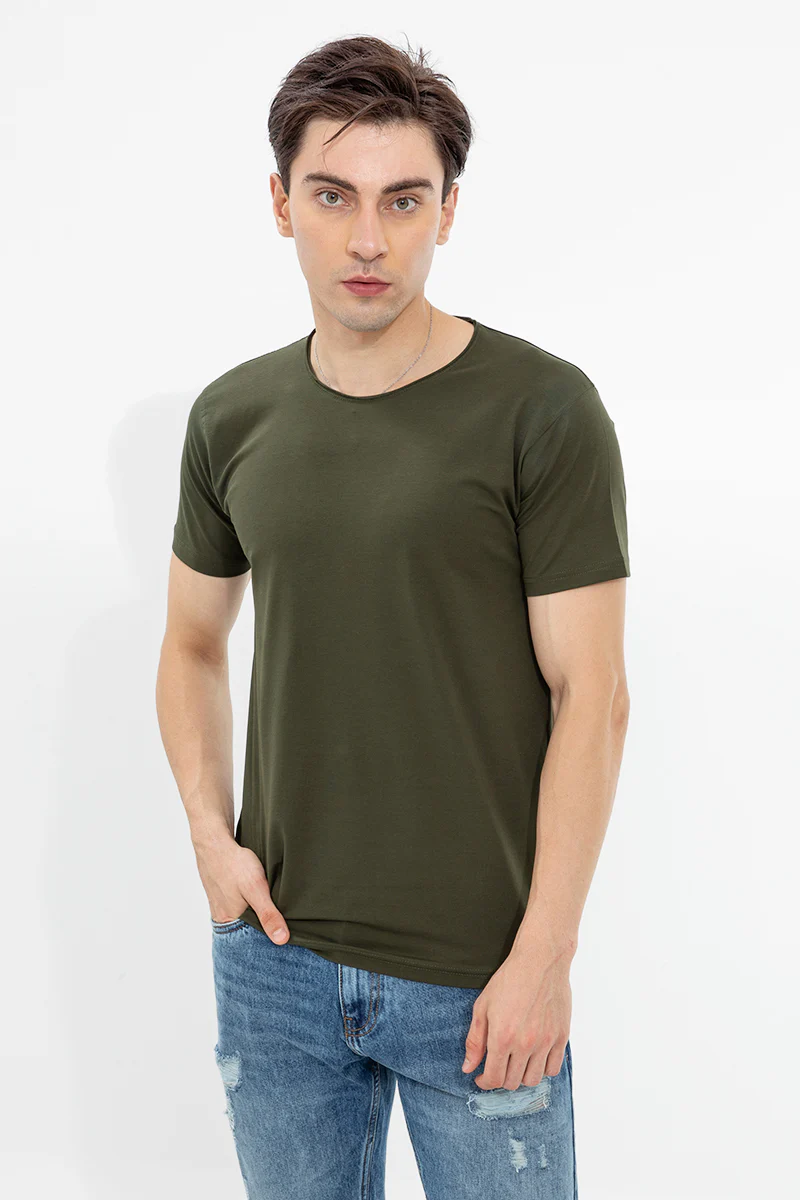 Raw Edge Olive T-Shirt - republicanstateiRaw Edge Olive T-Shirt - republicanstatei