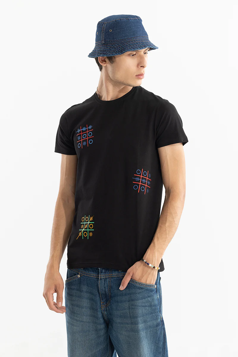 Tic Tac Toe Black T-Shirt - republicanstateiTic Tac Toe Black T-Shirt - republicanstatei