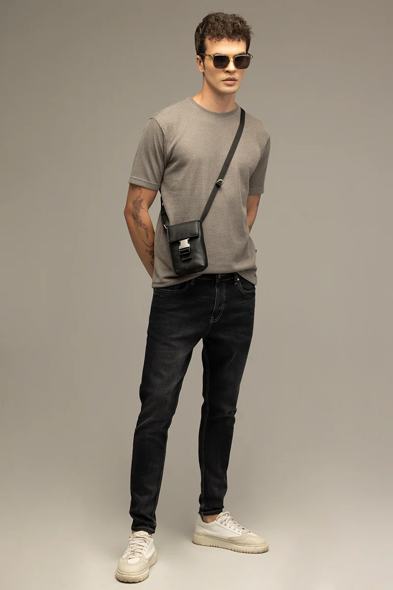Waffle Weave Grey T-Shirt - republicanstateiWaffle Weave Grey T-Shirt - republicanstatei