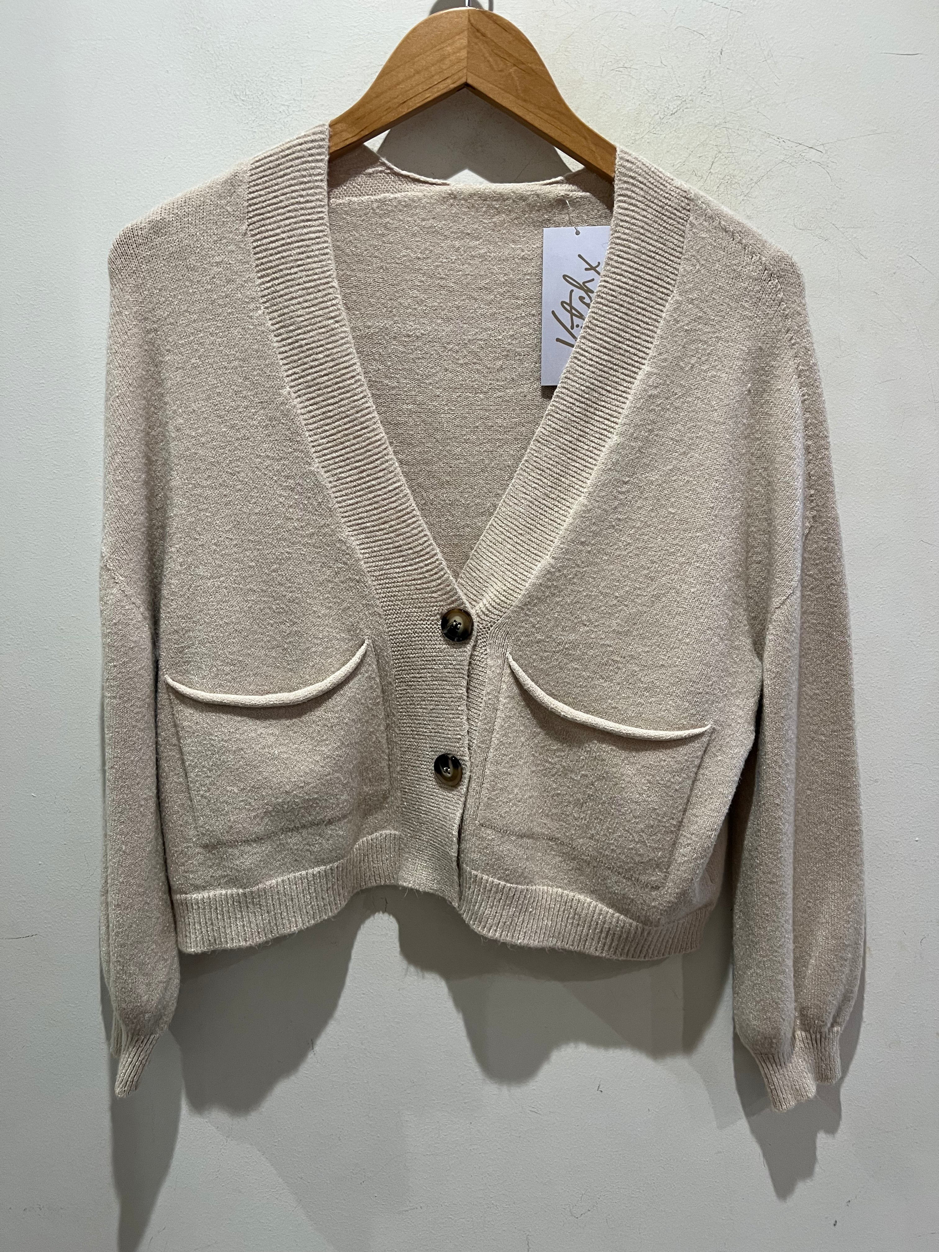 Button Front Cardigan - Beige - republicanstateiButton Front Cardigan - Beige - republicanstatei