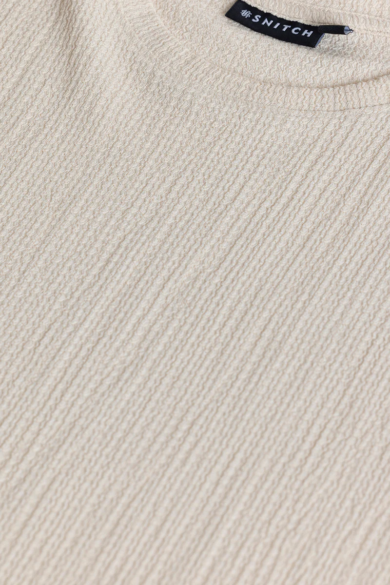Tactile Beige Textured T-Shirt - republicanstateiTactile Beige Textured T-Shirt - republicanstatei