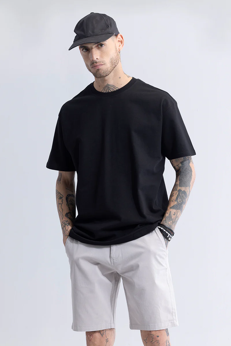 Solitude Black Oversized T-Shirt - republicanstateiSolitude Black Oversized T-Shirt - republicanstatei