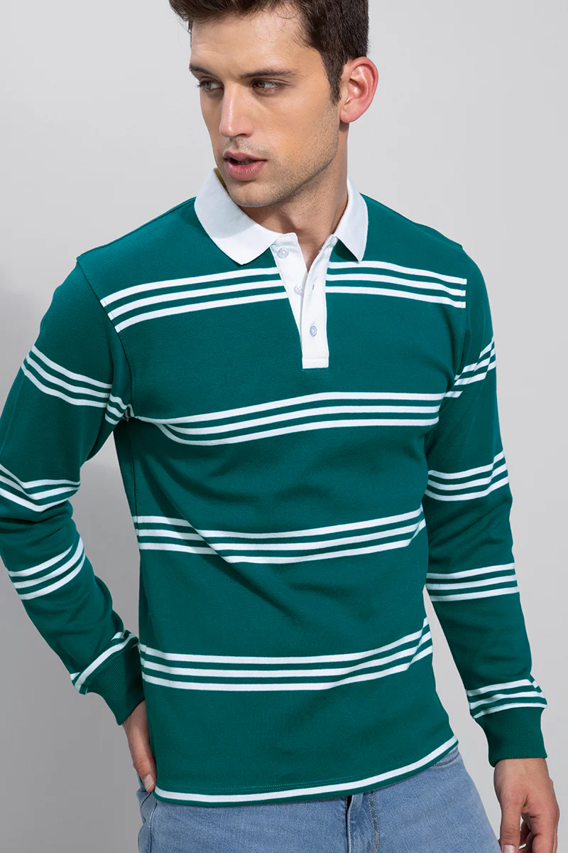 Rugby Teal Green Polo T-Shirt - republicanstateiRugby Teal Green Polo T-Shirt - republicanstatei